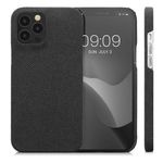 Husa Kwmobile pentru Apple iPhone 12 Pro Max, Textil, Gri, 57450.01 fotografia produsului