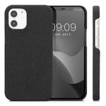 Husa Kwmobile pentru Apple iPhone 12 Mini, Textil, Gri, 57449.01 fotografia produsului