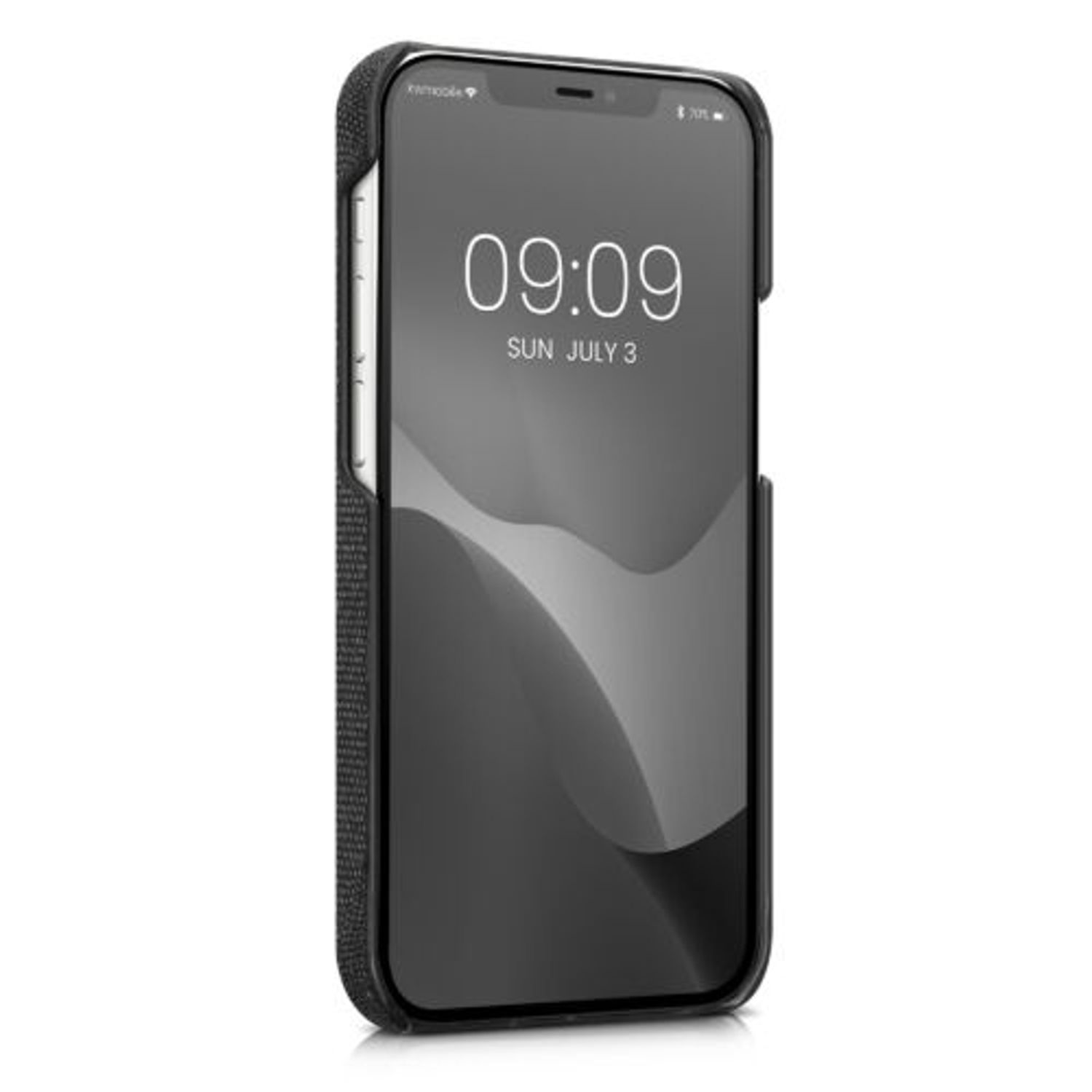 Husa Kwmobile pentru Apple iPhone 12 Mini, Textil, Gri, 57449.01 fotografia produsului View 2 L