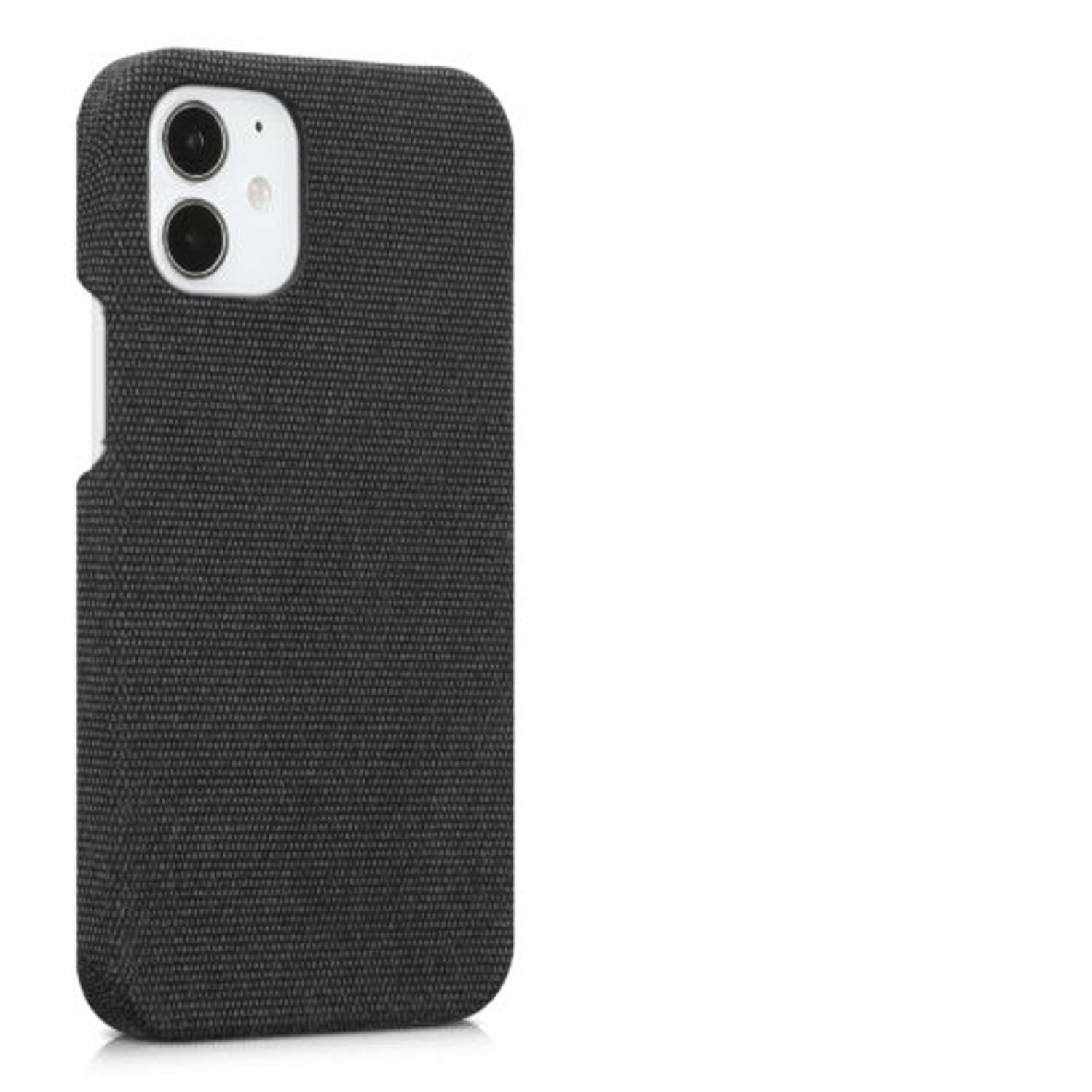 Husa Kwmobile pentru Apple iPhone 12 Mini, Textil, Gri, 57449.01 fotografia produsului View 7 L