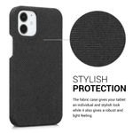 Husa Kwmobile pentru Apple iPhone 12 Mini, Textil, Gri, 57449.01 fotografia produsului View 3 S