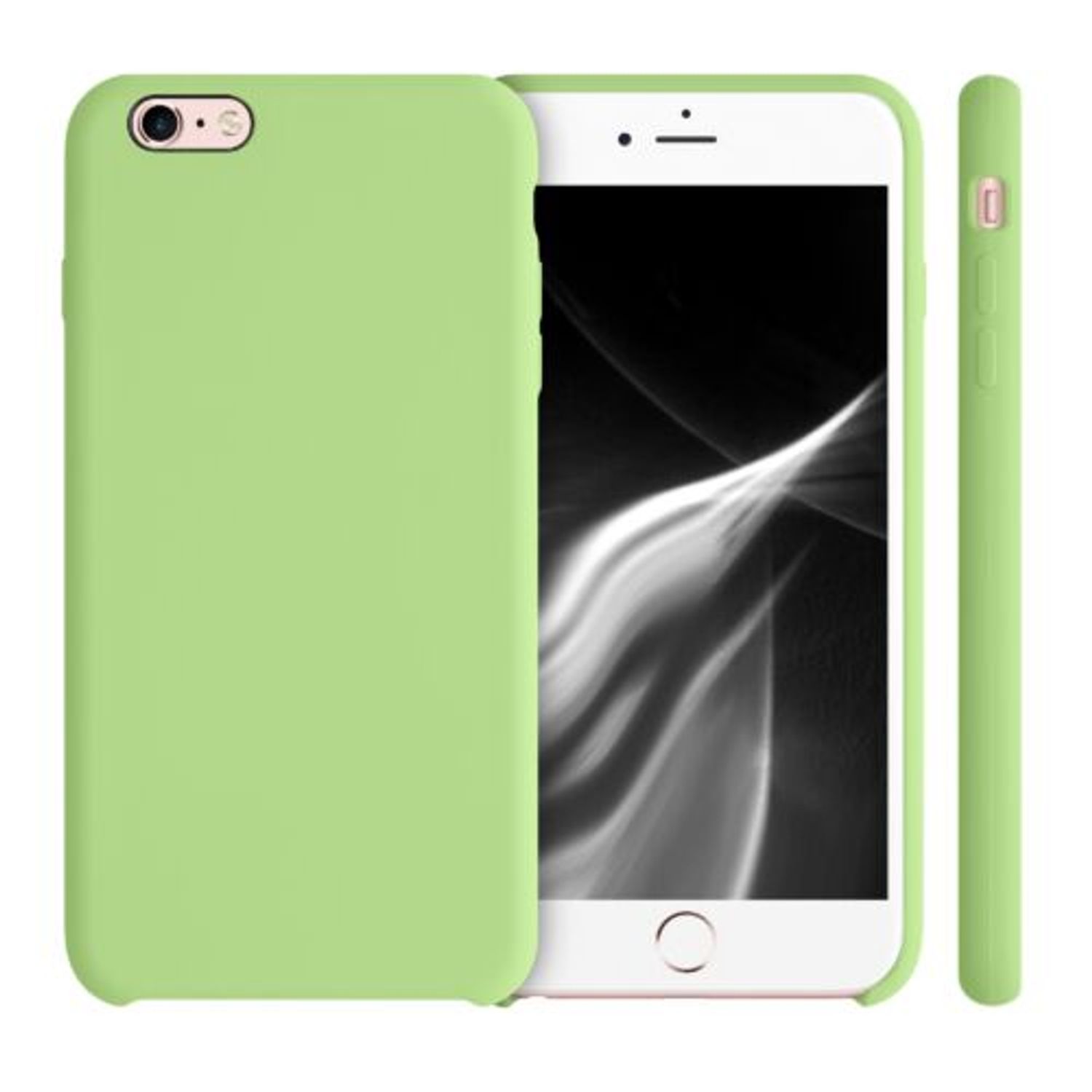 Husa pentru Apple iPhone 6 Plus/iPhone 6s Plus, Silicon, Verde, 40841.214 fotografia produsului View 2 L