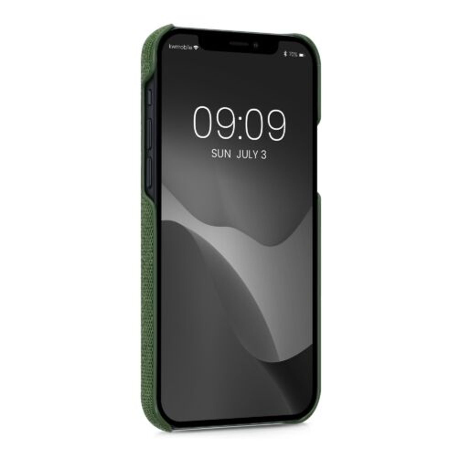 Husa Kwmobile pentru Apple iPhone 12/iPhone 12 Pro, Textil, Verde, 55752.07 fotografia produsului View 2 L