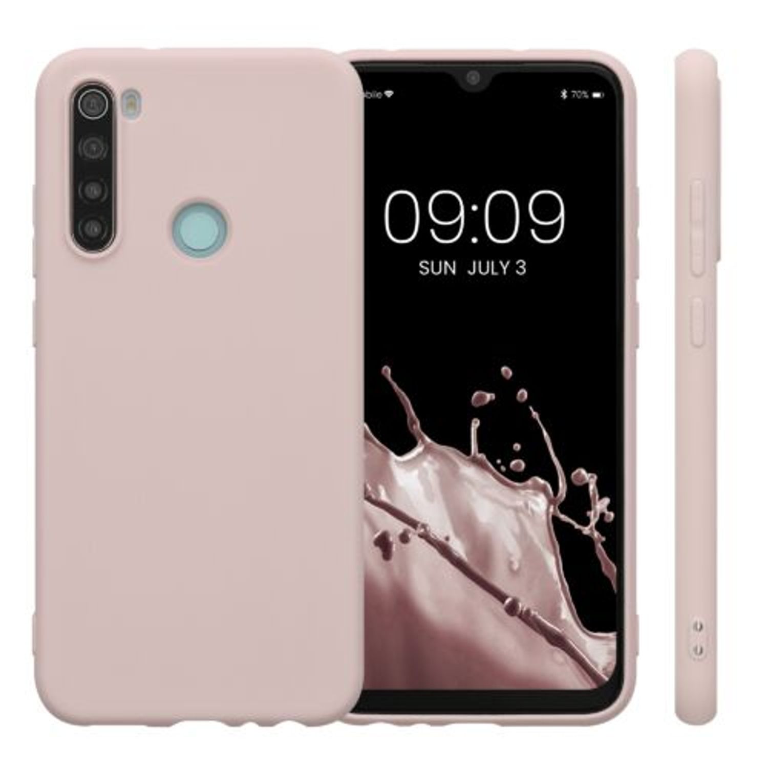 Husa Kwmobile pentru Xiaomi Redmi Note 8, Silicon, Roz, 50180.225 fotografia produsului