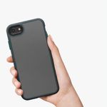 Husa Kwmobile pentru Apple iPhone 8/iPhone 7/iPhone SE 2, Silicon, Verde/Transparent, 57457.80 fotografia produsului View 9 S