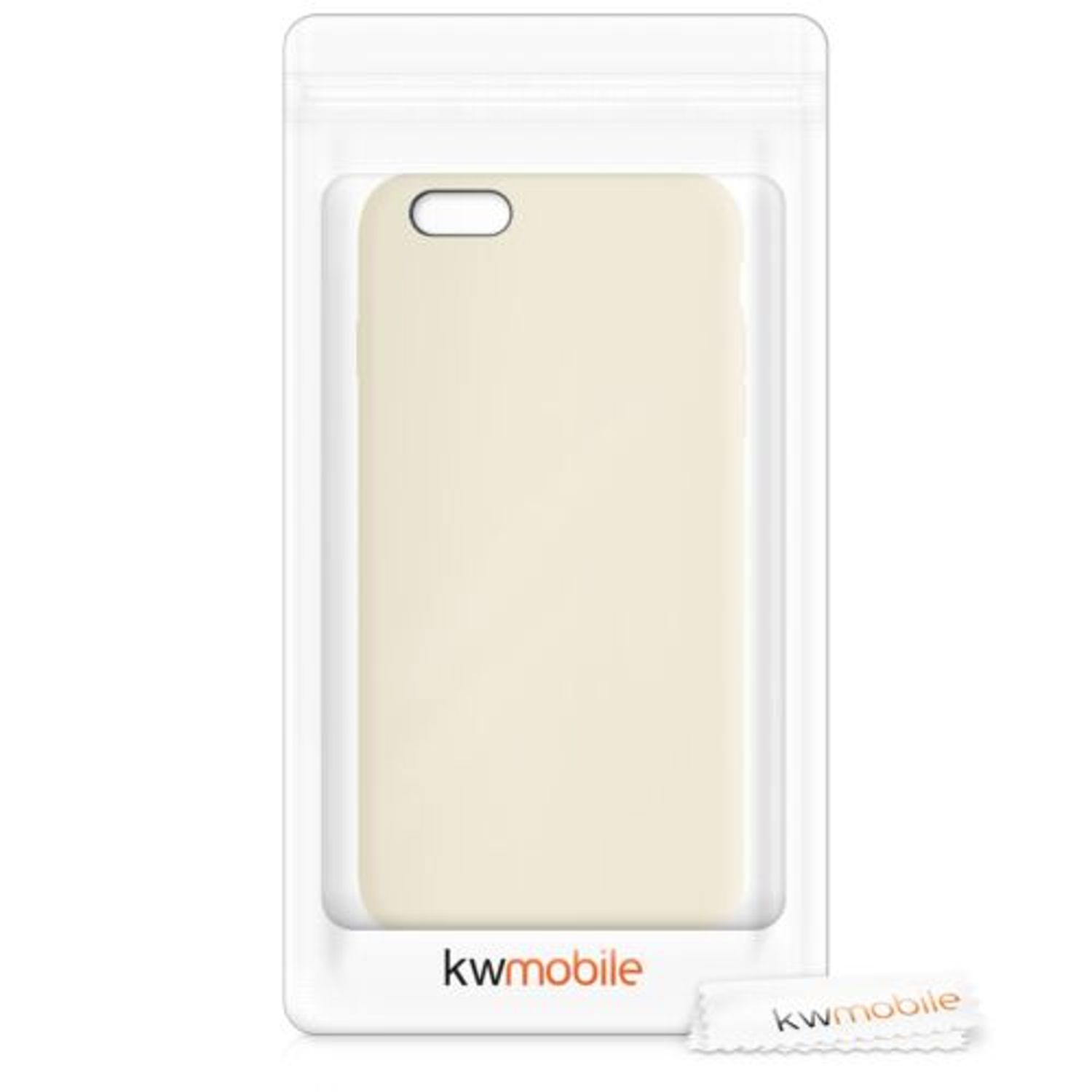 Husa pentru Apple iPhone 6 Plus/iPhone 6s Plus, Silicon, Crem, 40841.210 fotografia produsului View 7 L