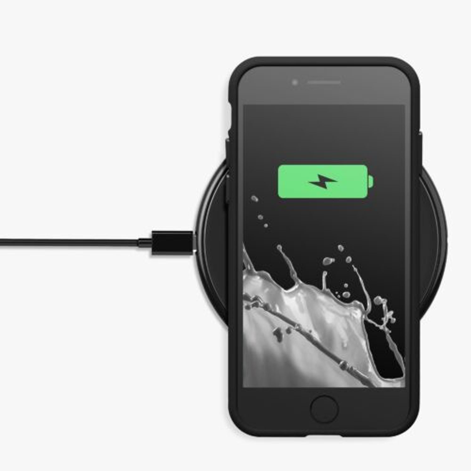 Husa Kwmobile pentru Apple iPhone 8/iPhone 7/iPhone SE 2, Silicon, Negru, 57457.01 fotografia produsului View 10 L