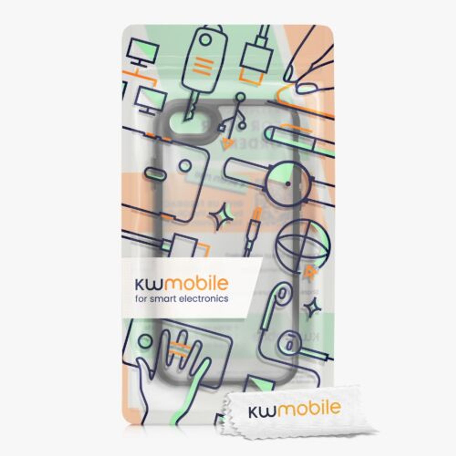 Husa Kwmobile pentru Apple iPhone 8/iPhone 7/iPhone SE 2, Silicon, Negru, 57457.01 fotografia produsului View 7 L