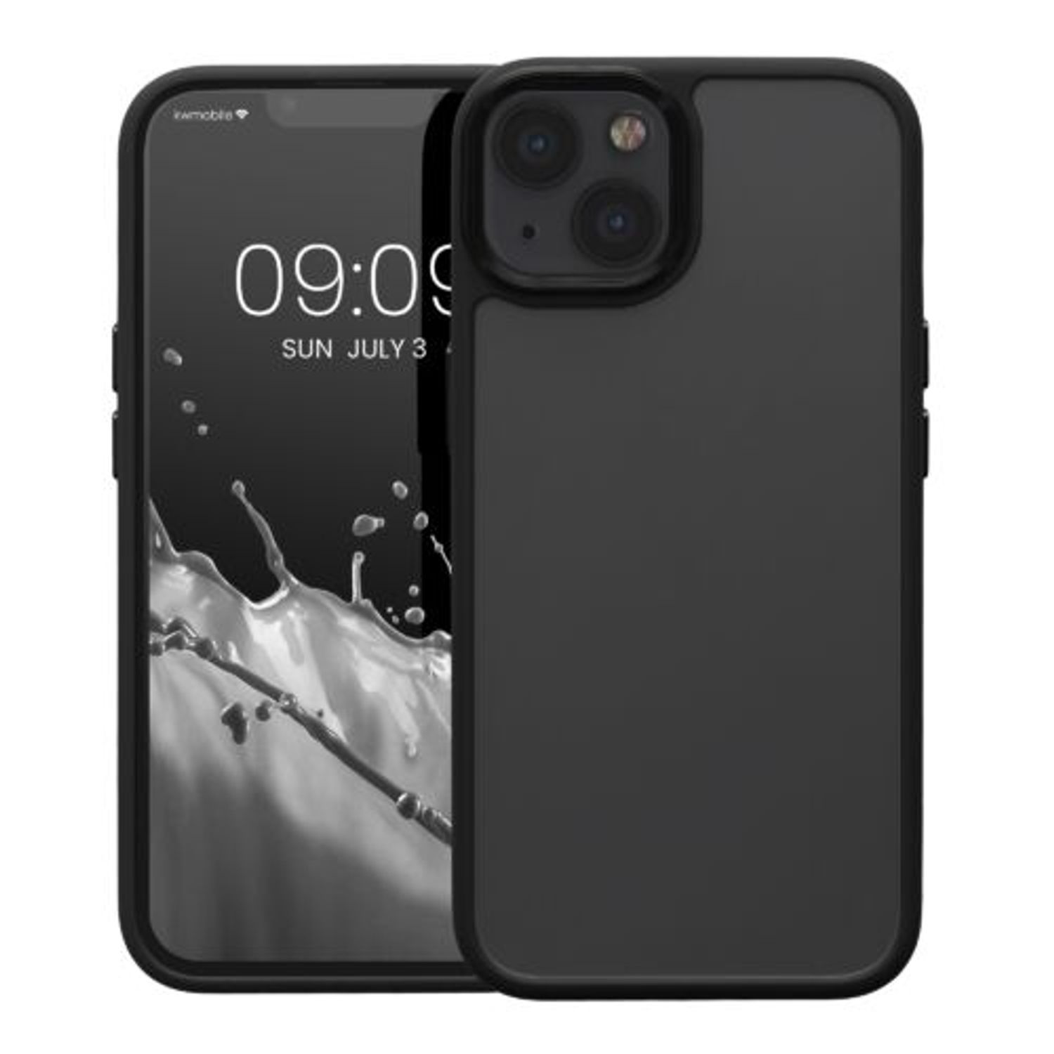 Husa Kwmobile pentru Apple iPhone 13, Silicon, Negru, 57459.01 fotografia produsului
