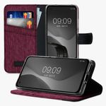 Husa Kwmobile pentru Asus Zenfone 8, Textil, Rosu/Negru, 56648.20 fotografia produsului View 4 S