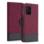Husa Kwmobile pentru Asus Zenfone 8, Textil, Rosu/Negru, 56648.20 fotografia produsului View 3 S