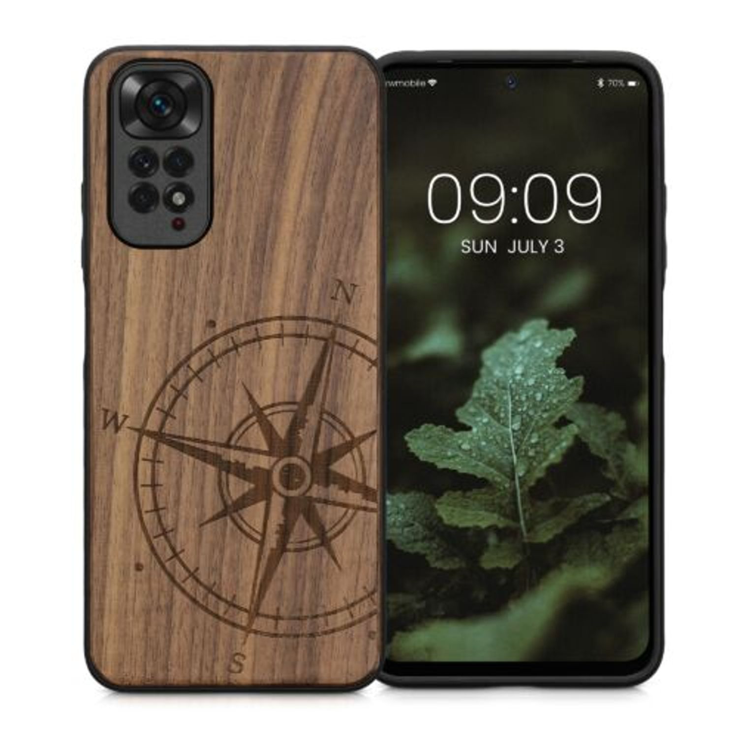 Husa Kwmobile pentru Xiaomi Redmi Note 11/Redmi Note 11s, Lemn, Maro, 57386.01 fotografia produsului