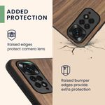 Husa Kwmobile pentru Xiaomi Redmi Note 11/Redmi Note 11s, Lemn, Maro, 57386.01 fotografia produsului View 3 S
