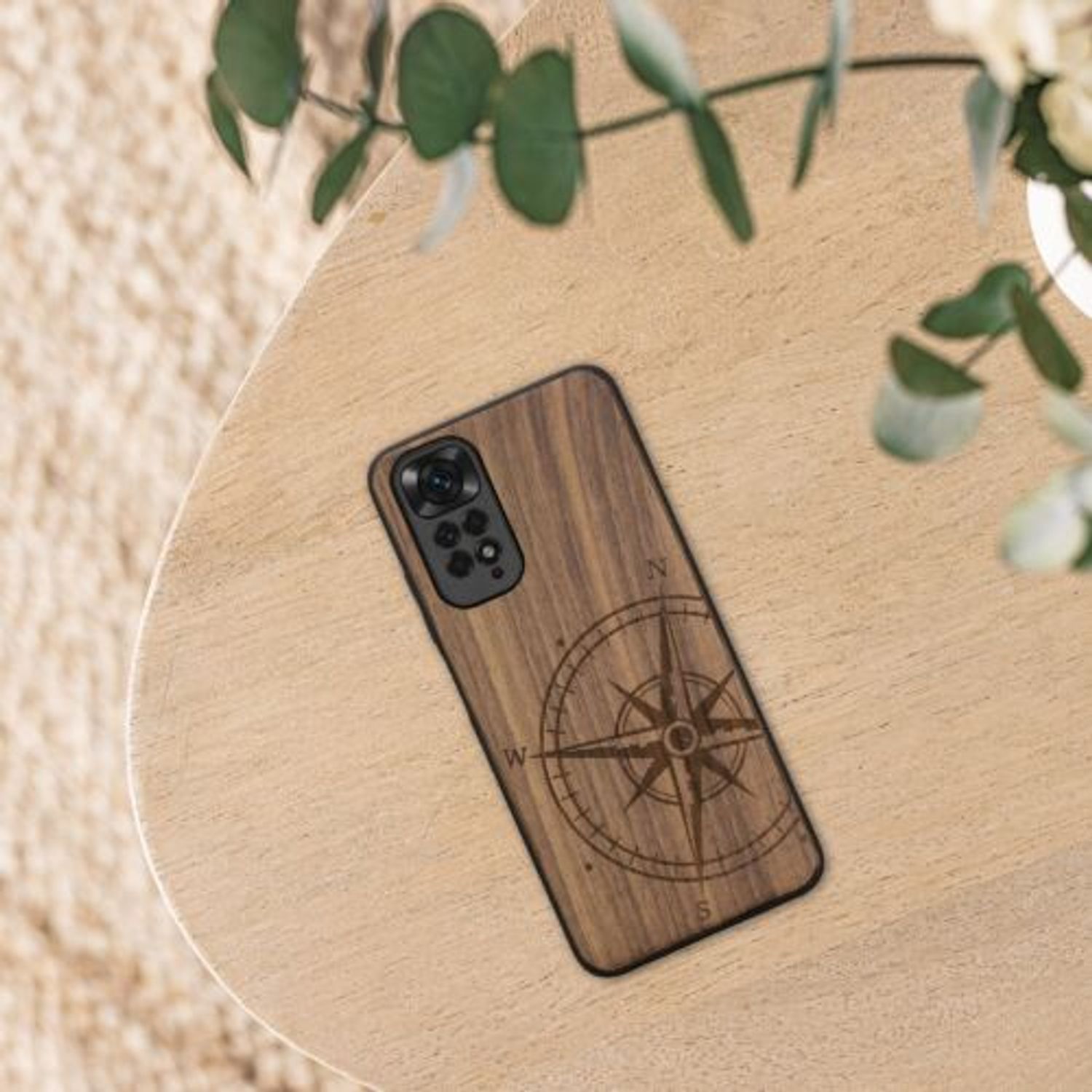 Husa Kwmobile pentru Xiaomi Redmi Note 11/Redmi Note 11s, Lemn, Maro, 57386.01 fotografia produsului View 2 L
