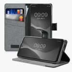 Husa Kwmobile pentru Motorola Moto E40, Textil, Gri/Negru, 57455.22 fotografia produsului View 4 S