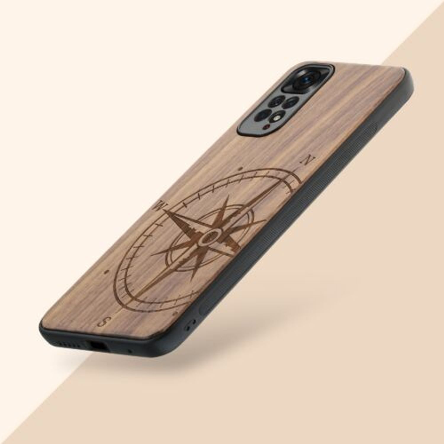 Husa Kwmobile pentru Xiaomi Redmi Note 11/Redmi Note 11s, Lemn, Maro, 57386.01 fotografia produsului View 10 L