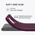 Husa Kwmobile pentru Motorola Moto E40, Silicon, Violet, 56641.187 fotografia produsului View 2 S