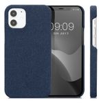 Husa Kwmobile pentru Apple iPhone 12 Mini, Textil, Albastru, 57449.17 fotografia produsului
