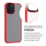 Husa Kwmobile pentru Apple iPhone 12/iPhone 12 Pro, Silicon, Rosu/Transparent, 57458.09 fotografia produsului View 3 S