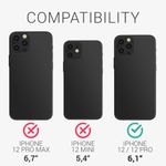 Husa Kwmobile pentru Apple iPhone 12/iPhone 12 Pro, Silicon, Rosu/Transparent, 57458.09 fotografia produsului View 5 S