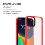 Husa Kwmobile pentru Apple iPhone 12/iPhone 12 Pro, Silicon, Rosu/Transparent, 57458.09 fotografia produsului View 4 S