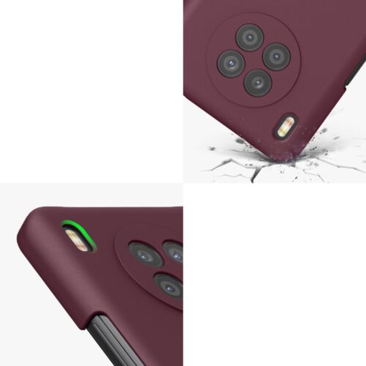 Husa Kwmobile pentru Honor 50 Lite, Silicon, Violet, 56633.190 fotografia produsului View 7 L