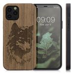 Husa Kwmobile pentru Apple iPhone 12/iPhone 12 Pro, Lemn, Maro, 52734.10 fotografia produsului