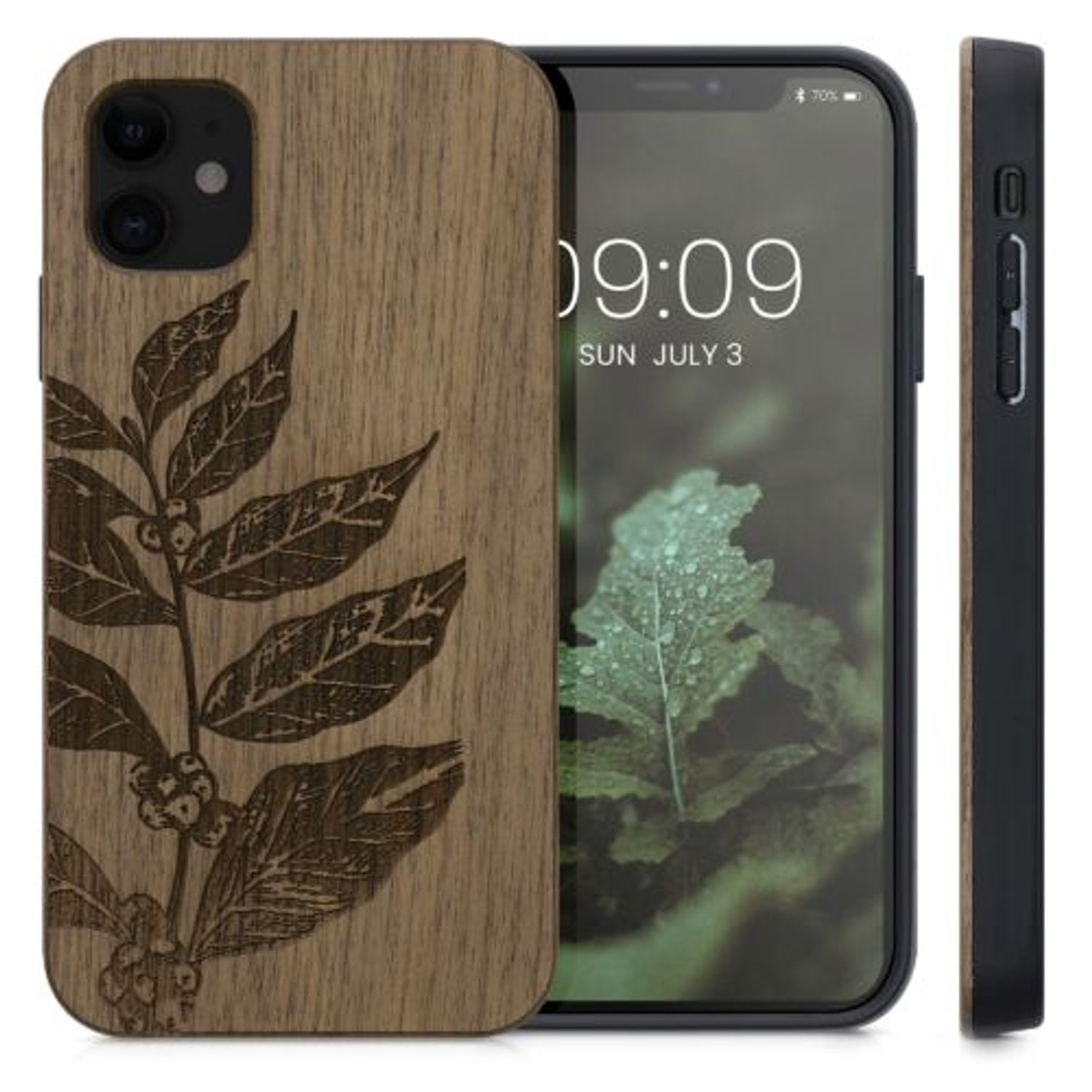 Husa Kwmobile pentru Apple iPhone 11, Lemn, Maro, 49799.12 fotografia produsului