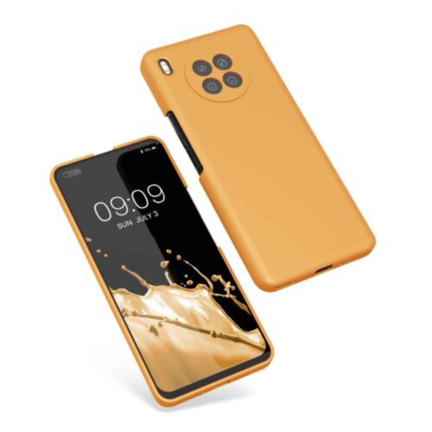 Husa Kwmobile pentru Honor 50 Lite, Silicon, Portocaliu, 56633.217 fotografia produsului