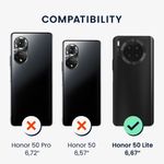 Husa Kwmobile pentru Honor 50 Lite, Textil, Roz/Negru, 57480.02 fotografia produsului View 5 S
