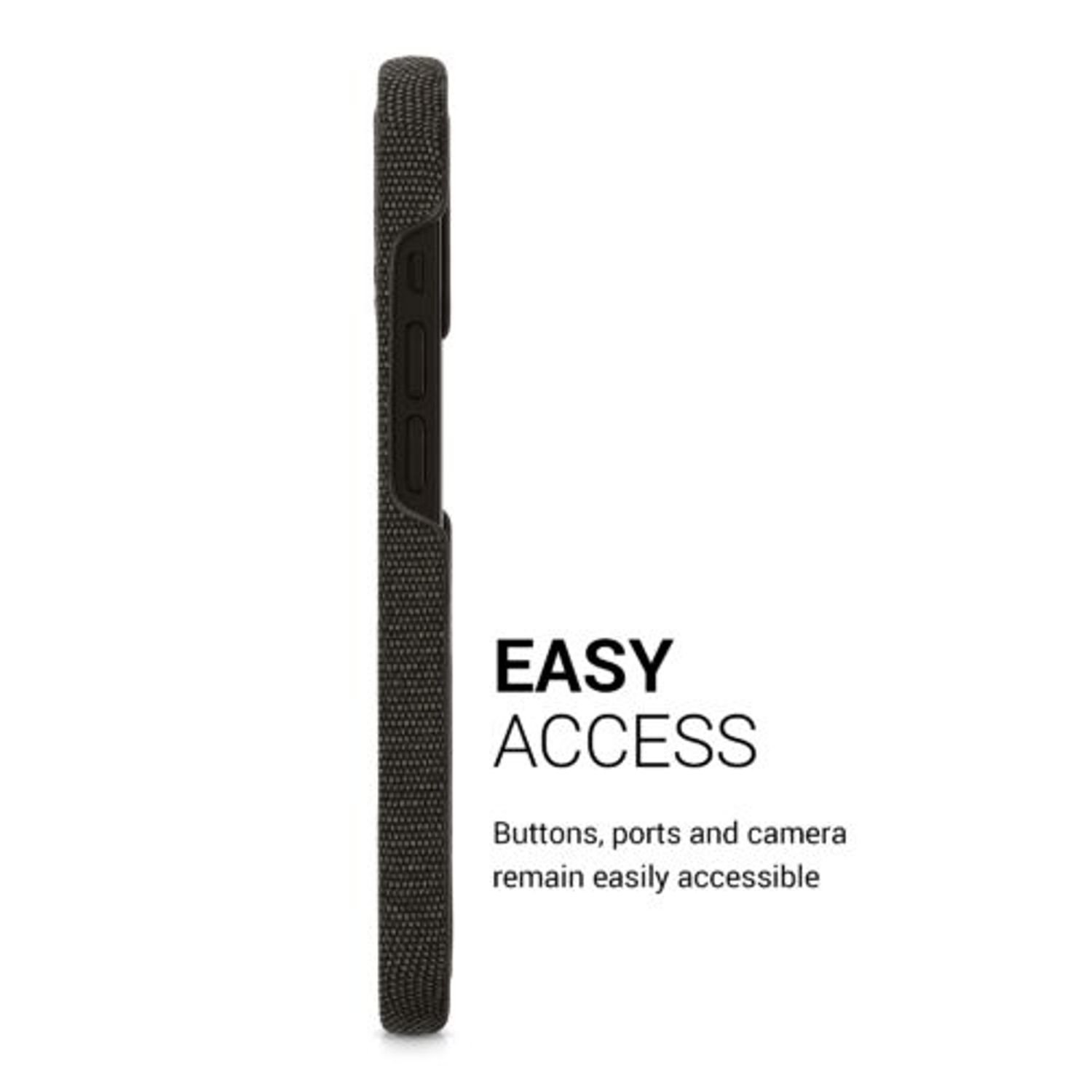 Husa Kwmobile pentru Apple iPhone 13, Textil, Gri, 57452.01 fotografia produsului View 4 L