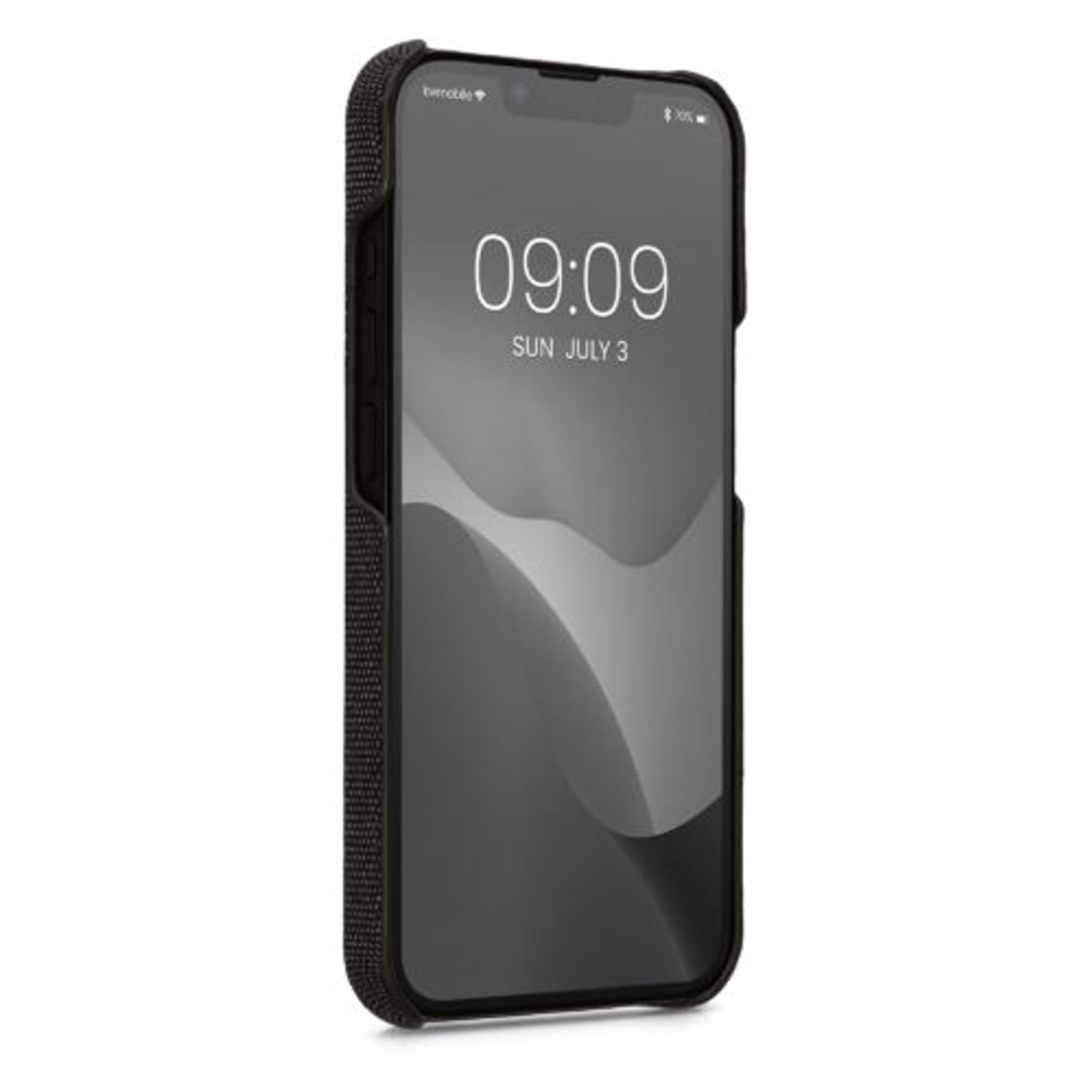 Husa Kwmobile pentru Apple iPhone 13, Textil, Gri, 57452.01 fotografia produsului View 2 L