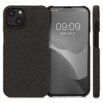 Husa Kwmobile pentru Apple iPhone 13, Textil, Gri, 57452.01 fotografia produsului