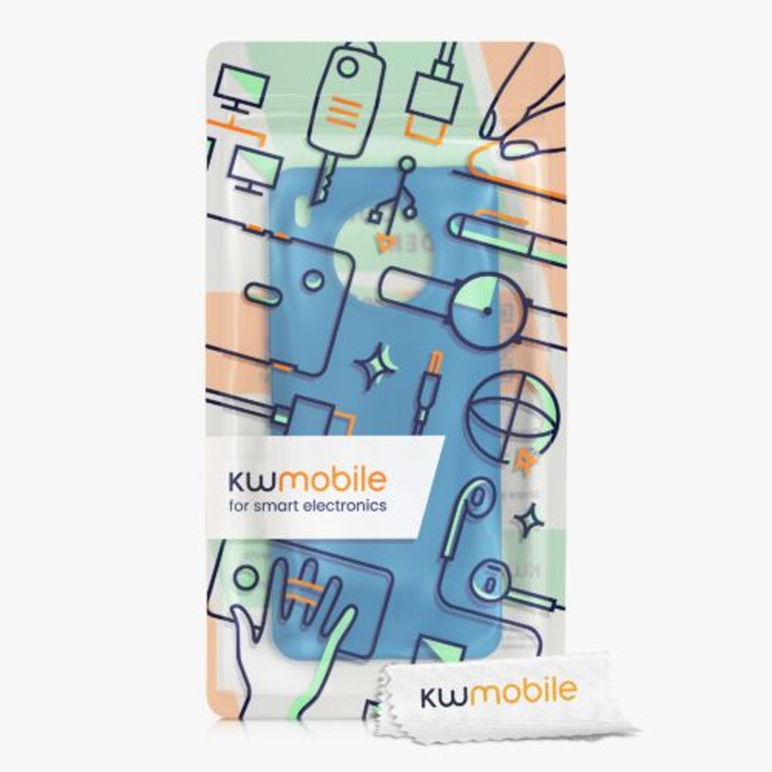 Husa Kwmobile pentru Honor 50 Lite, Silicon, Albastru, 57025.224 fotografia produsului View 5 L