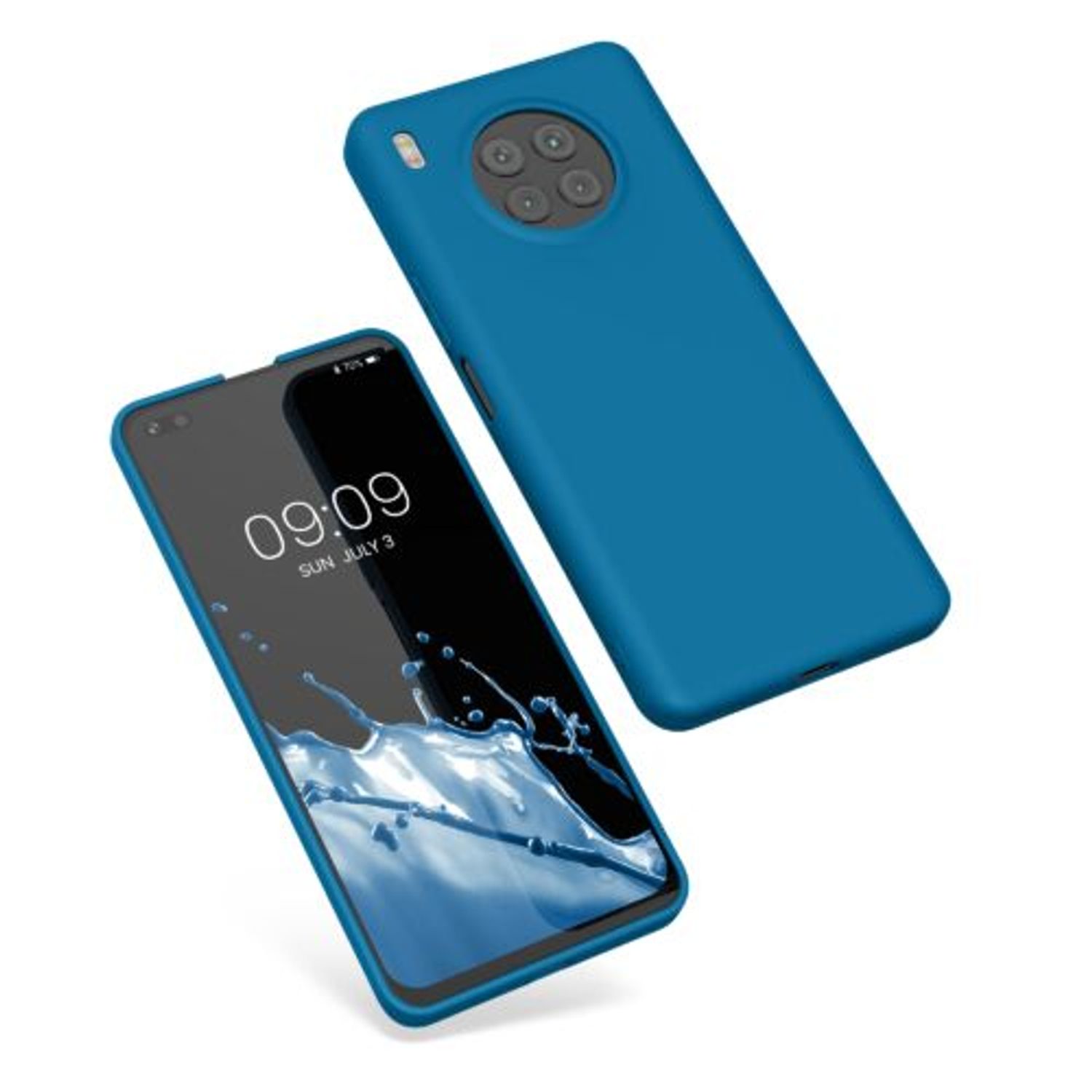 Husa Kwmobile pentru Honor 50 Lite, Silicon, Albastru, 57025.224 fotografia produsului
