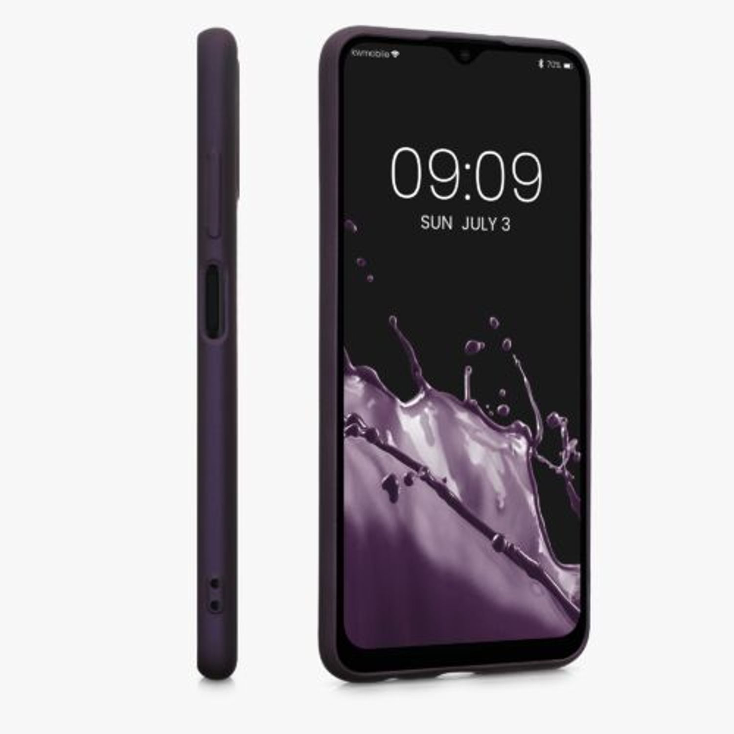 Husa Kwmobile pentru Samsung Galaxy A03s, Silicon, Mov, 56518.115 fotografia produsului View 4 L