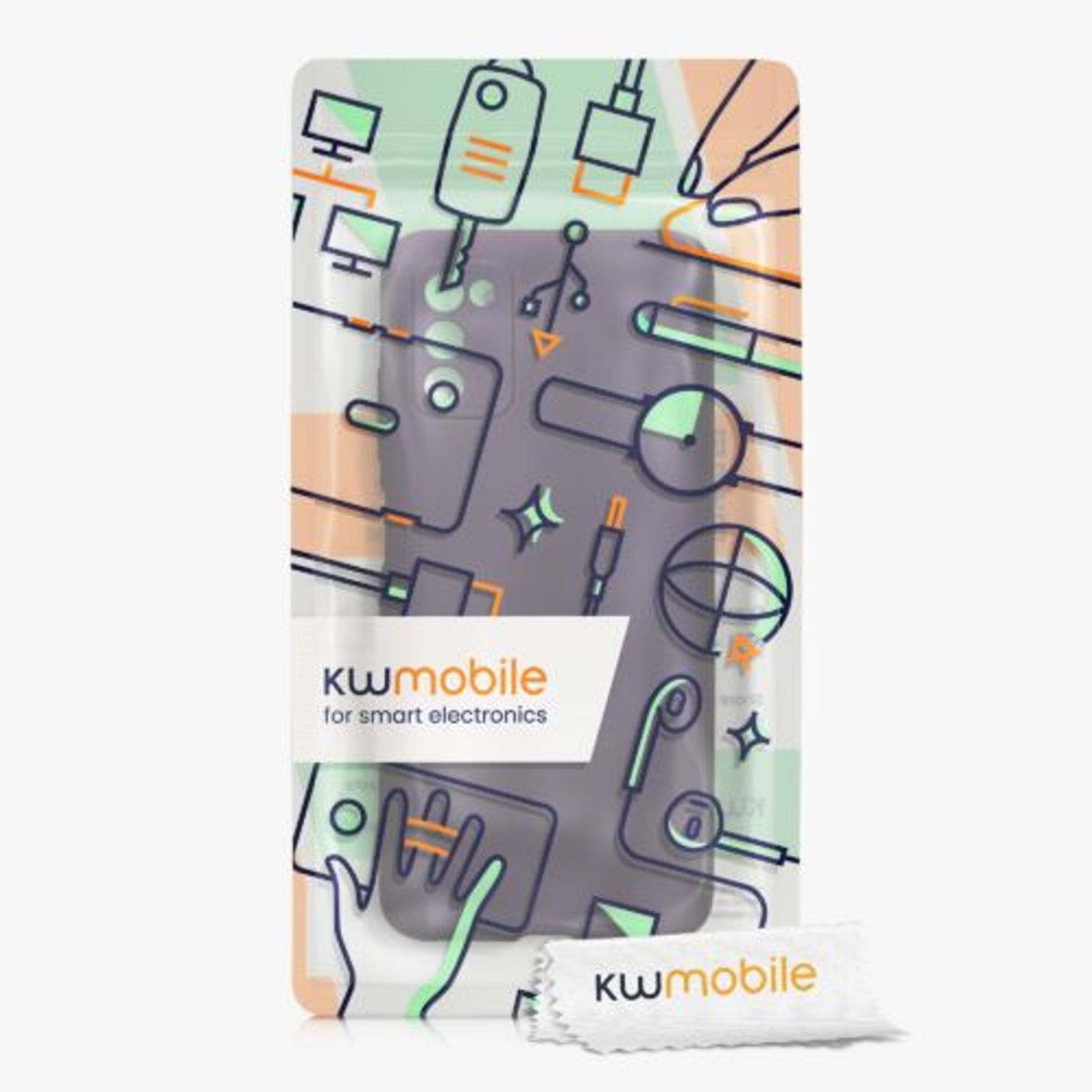 Husa Kwmobile pentru Samsung Galaxy A03s, Silicon, Mov, 56518.115 fotografia produsului View 6 L