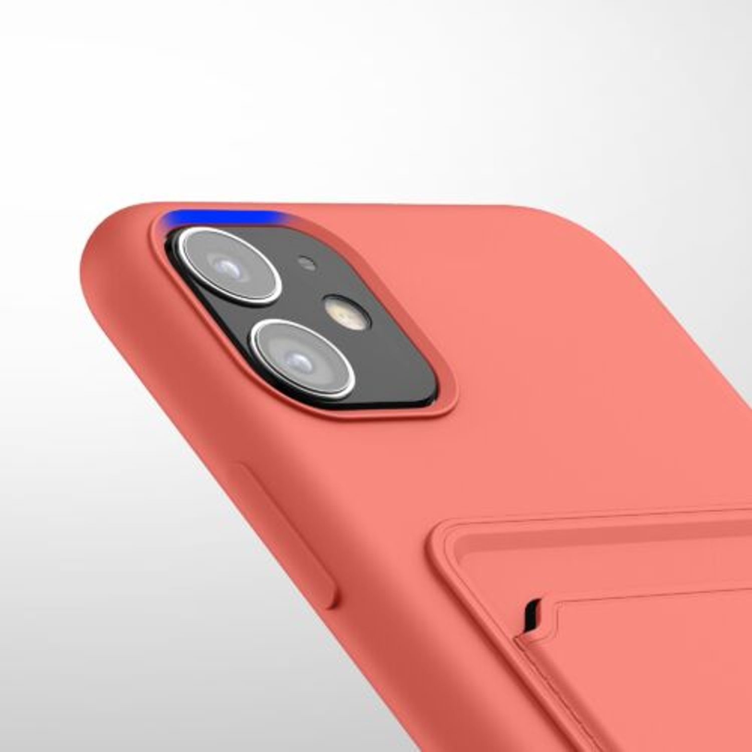 Husa Kwmobile pentru Apple iPhone 11, Silicon, Coral, 55114.76 fotografia produsului View 8 L