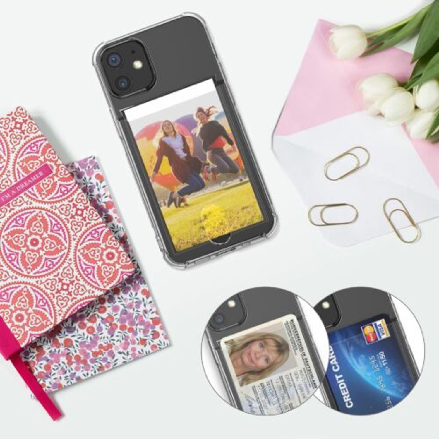 Husa Kwmobile pentru Apple iPhone 12 Mini, Silicon, Transparent, 57519.03 fotografia produsului View 2 L