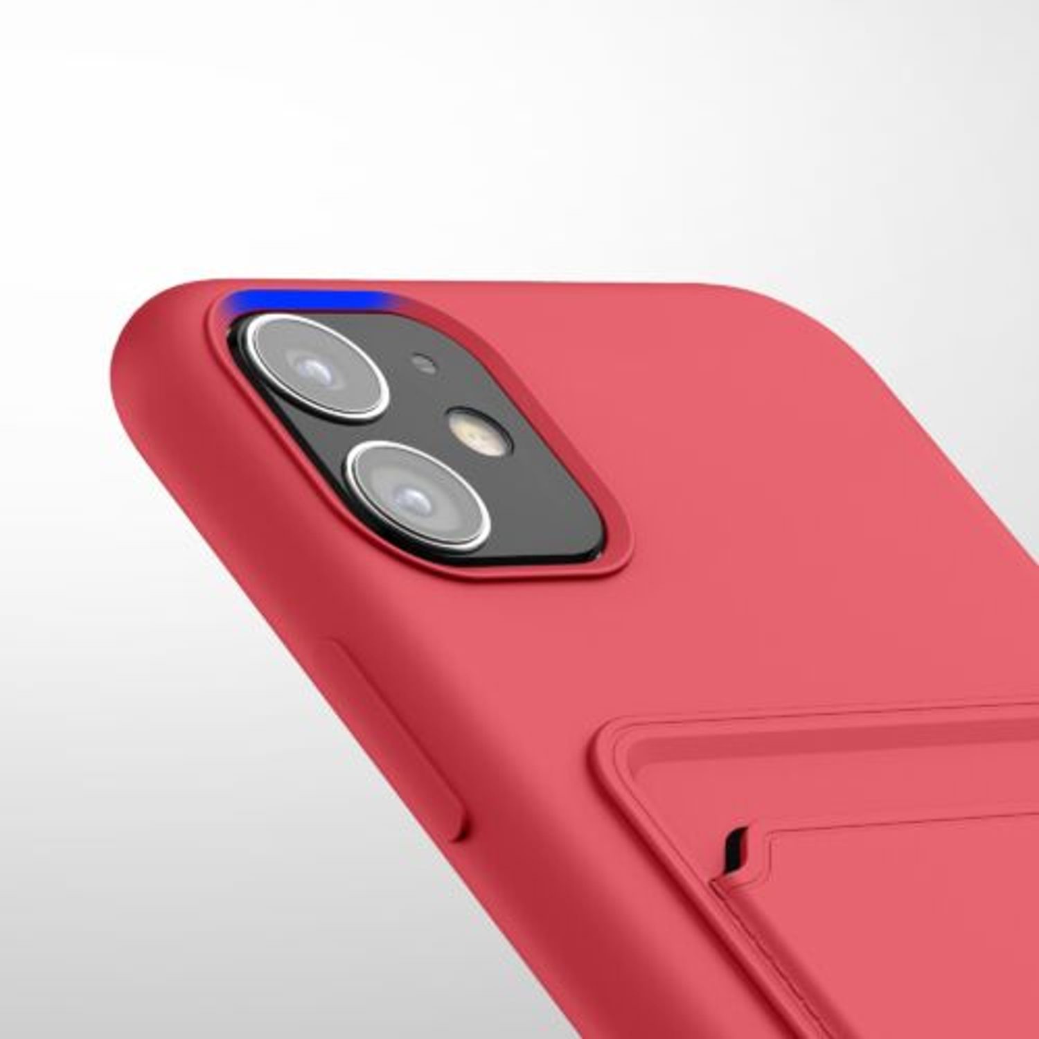 Husa Kwmobile pentru Apple iPhone 11, Silicon, Rosu, 55114.09 fotografia produsului View 8 L