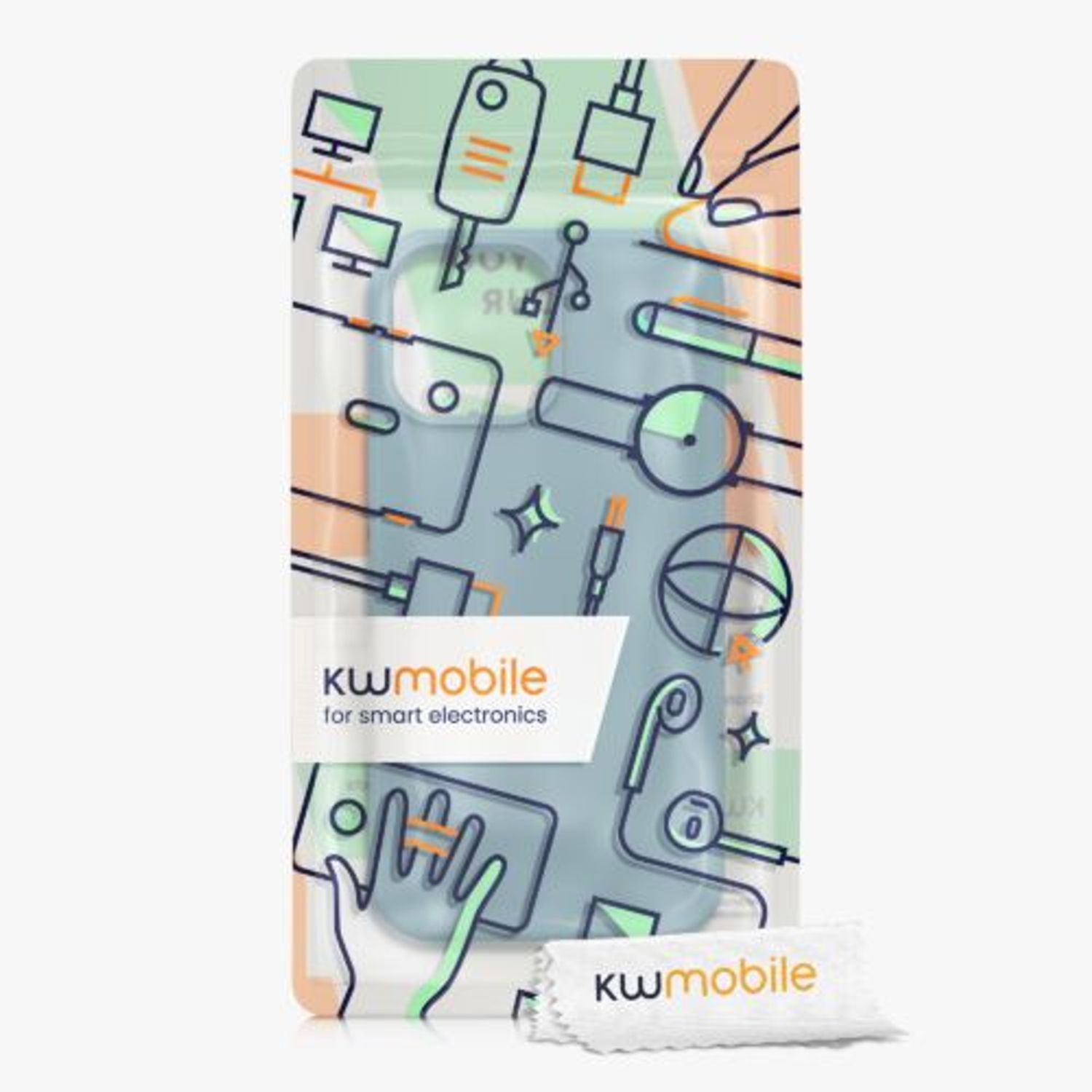 Husa Kwmobile pentru Apple iPhone 13 Pro Max, Silicon, Verde, 55881.207 fotografia produsului View 7 L