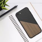 Husa Kwmobile pentru Apple iPhone 8/iPhone 7/iPhone SE 2, Lemn, Maro/Negru, 57500.01 fotografia produsului View 2 S