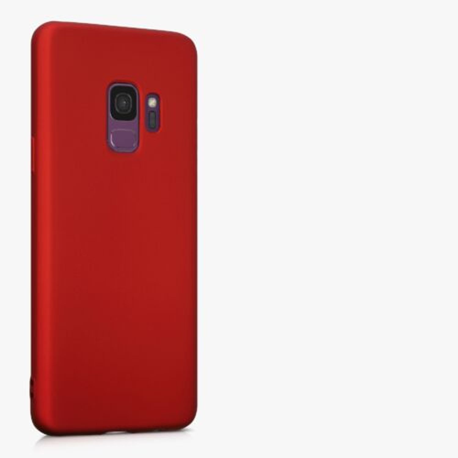 Husa Kwmobile pentru Samsung Galaxy S9, Silicon, Rosu, 44582.36 fotografia produsului View 7 L