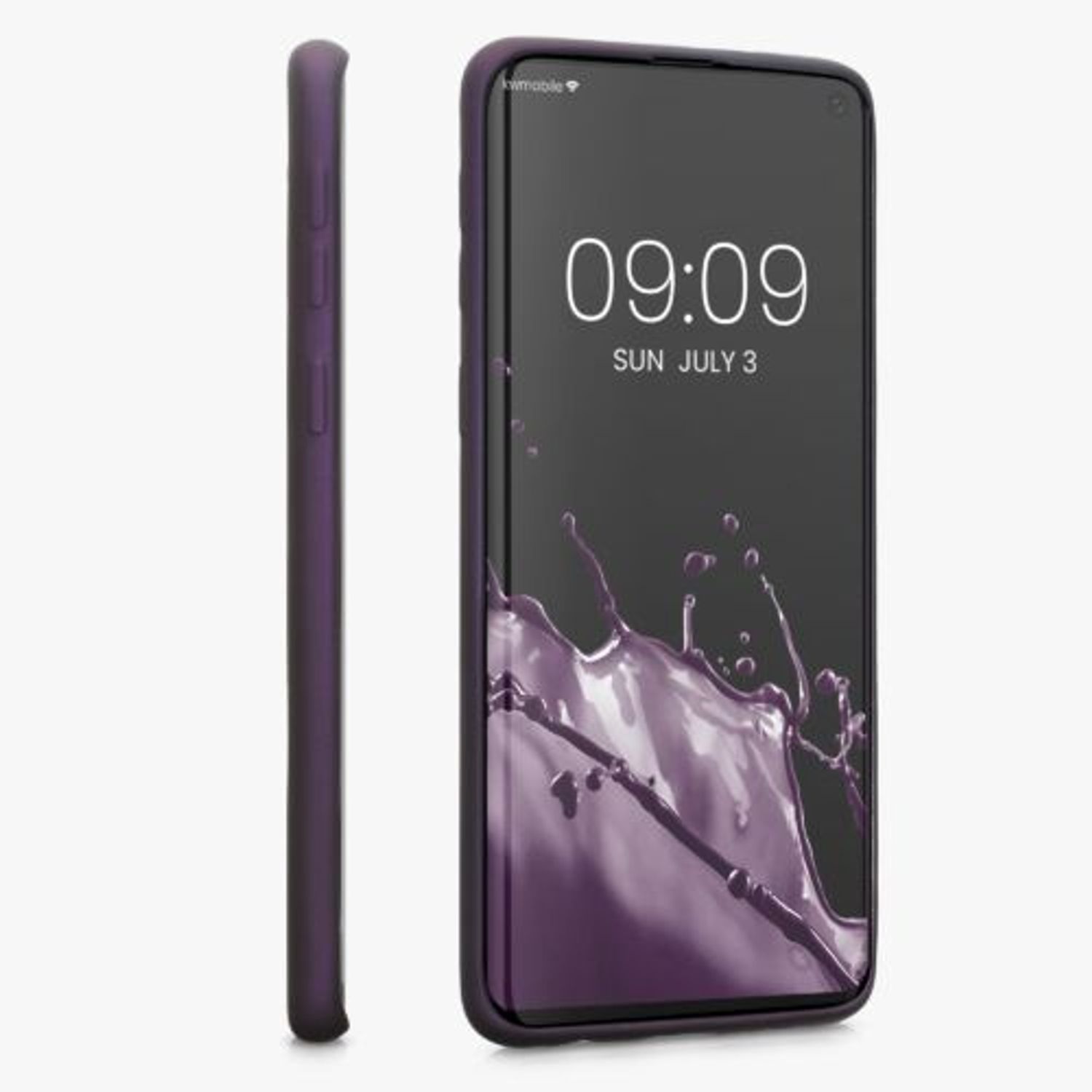 Husa Kwmobile pentru Samsung Galaxy S10, Silicon, Mov, 47452.115 fotografia produsului View 4 L