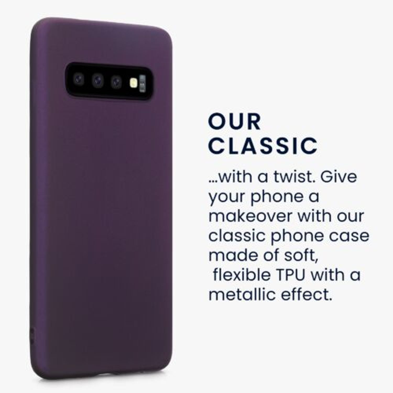 Husa Kwmobile pentru Samsung Galaxy S10, Silicon, Mov, 47452.115 fotografia produsului View 3 L