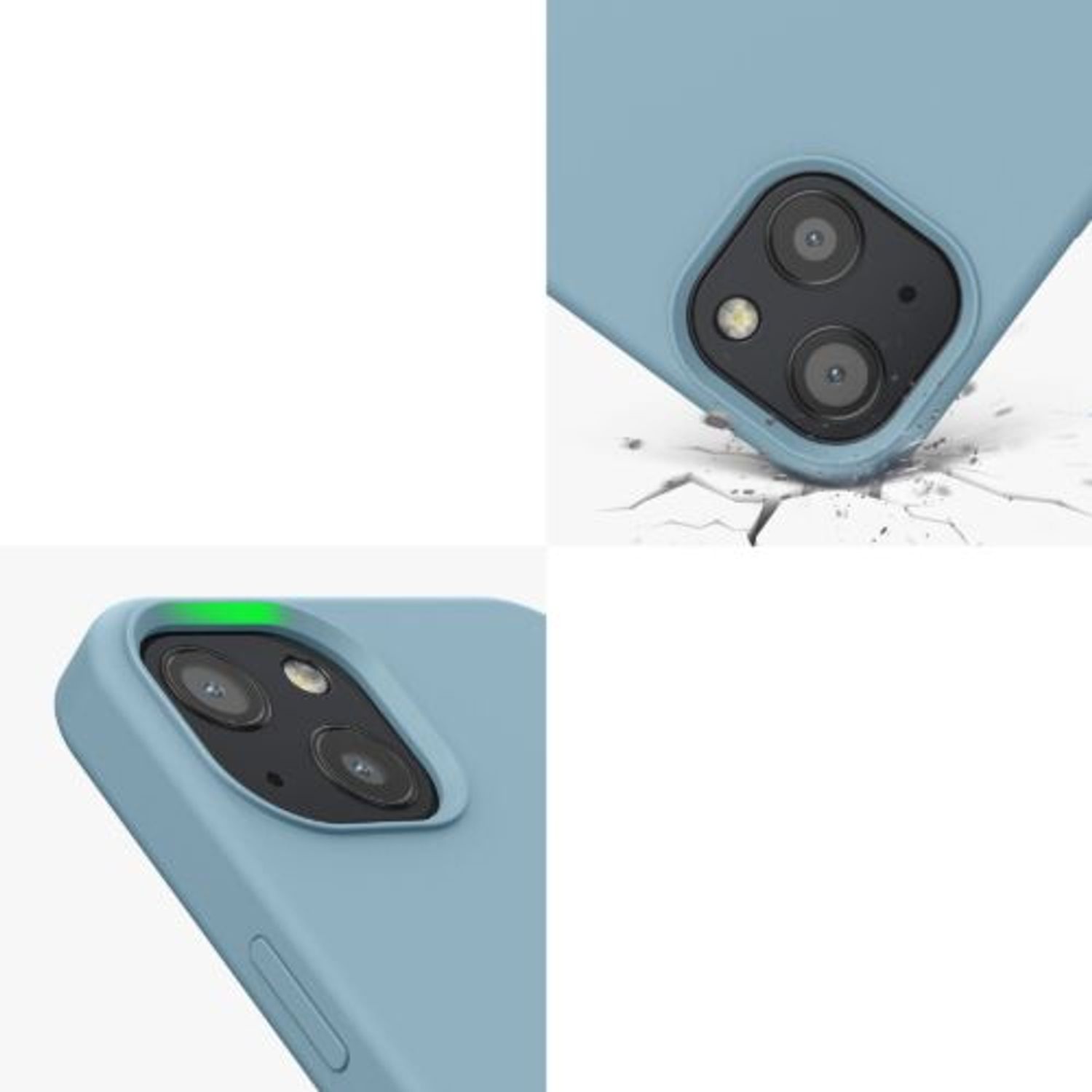 Husa Kwmobile pentru Apple iPhone 13, Silicon, Verde, 55878.206 fotografia produsului View 10 L