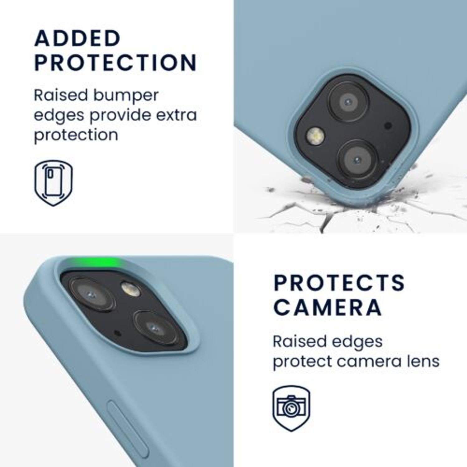 Husa Kwmobile pentru Apple iPhone 13, Silicon, Verde, 55878.206 fotografia produsului View 5 L