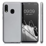 Husa Kwmobile pentru Samsung Galaxy A20e, Silicon, Gri, 48739.67 fotografia produsului