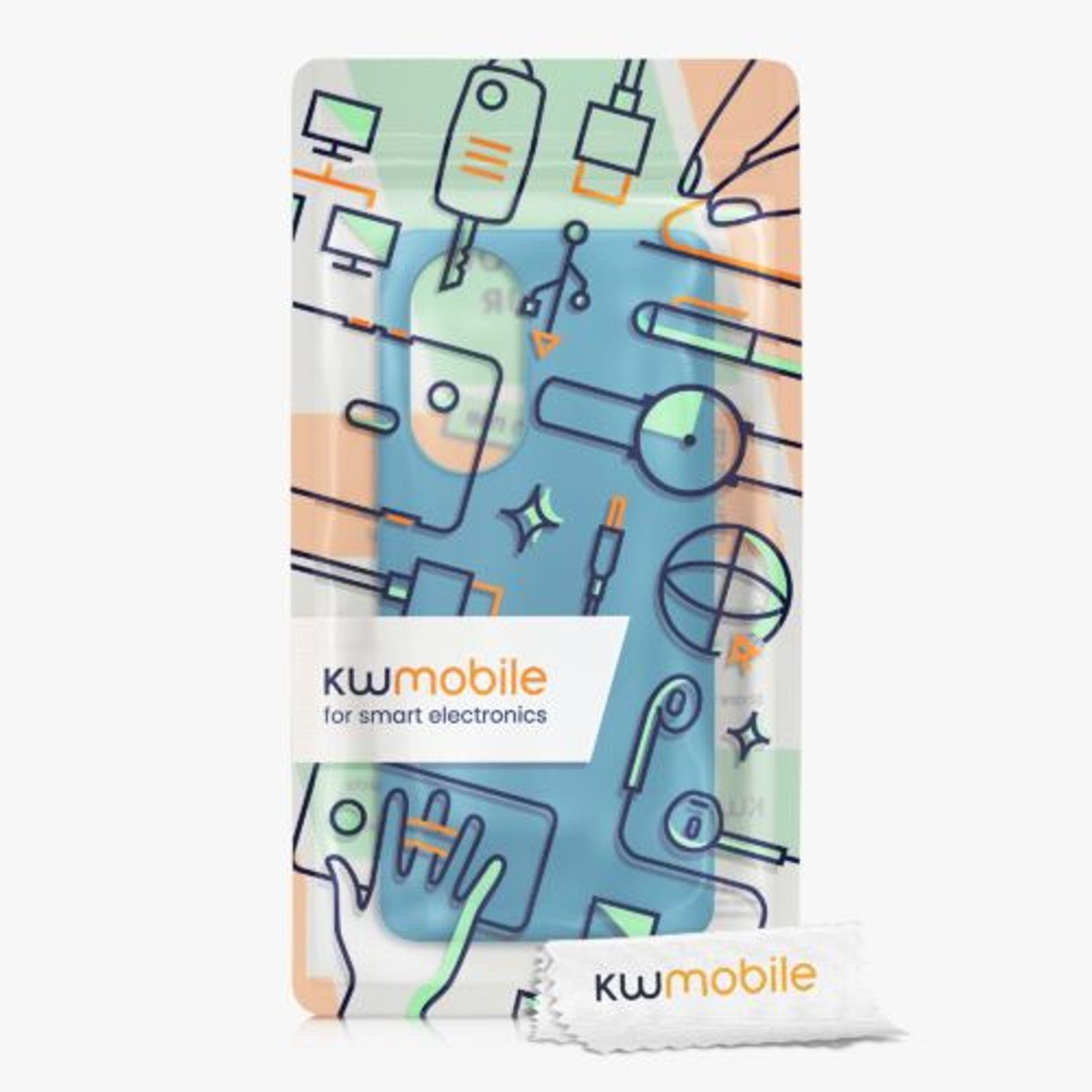 Husa Kwmobile pentru Honor 50, Silicon, Albastru, 55481.224 fotografia produsului View 6 L