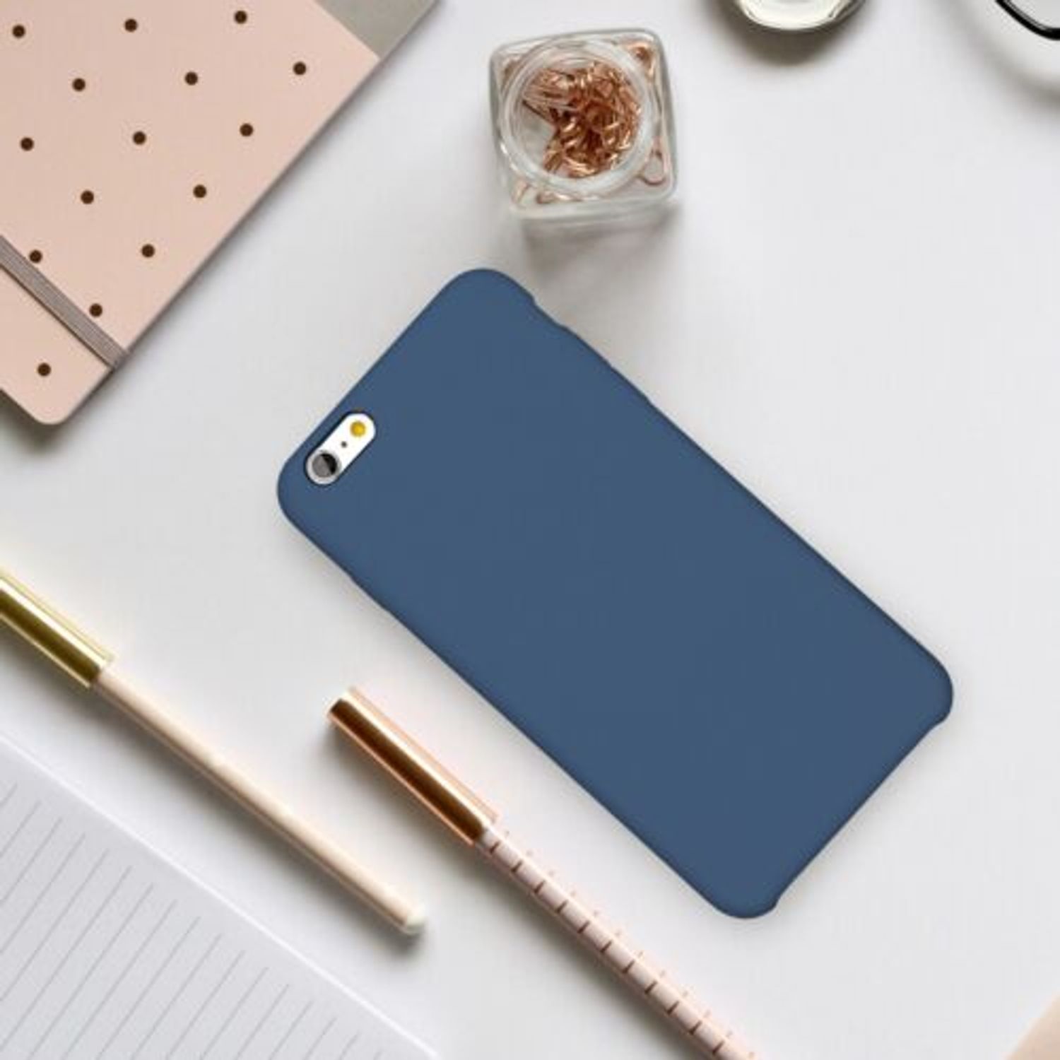 Husa pentru Apple iPhone 6 Plus/iPhone 6s Plus, Silicon, Albastru, 40841.17 fotografia produsului View 3 L